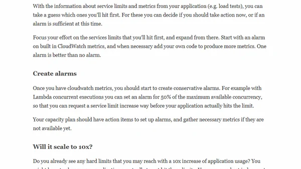 Serverless Capacity Planning