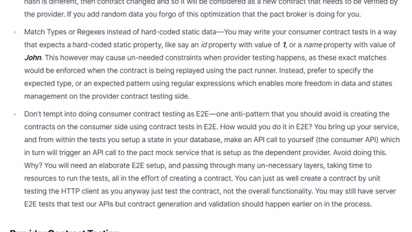 A Comprehensive Guide to Contract Testing APIs in a Service Oriented Architecture