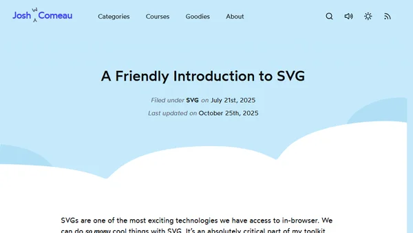 A Friendly Introduction to SVG