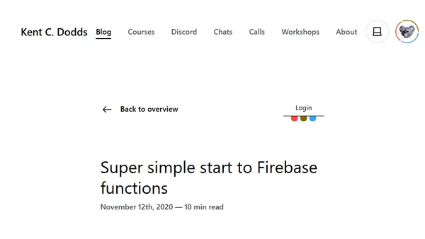 Super simple start to Firebase functions