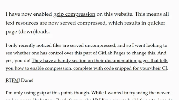 📄 GitLab Pages: serving compressed resources