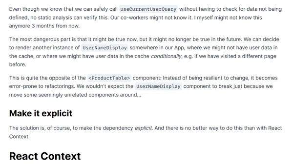 React Query and React Context