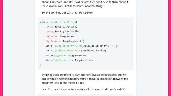 Why curly brackets go on new lines