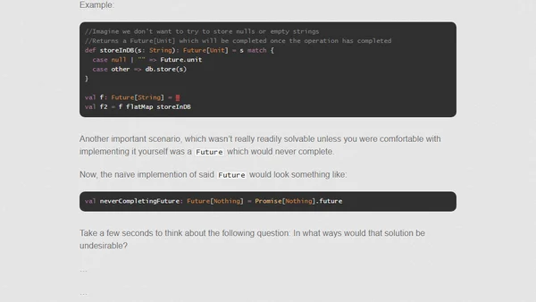 Futures in Scala 2.12 (part 6): Missing utilities: unit &amp; never