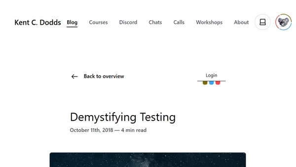 Demystifying Testing