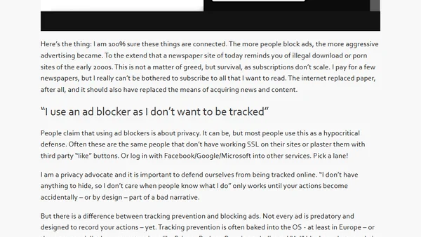 Ad Blockers helped kill the open web
