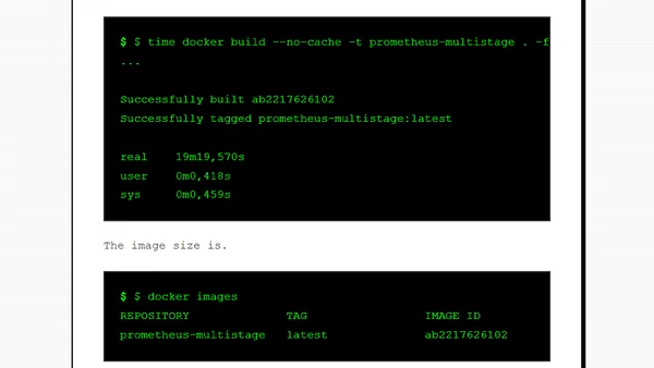 Advanced Docker: Multistage parallel Docker build