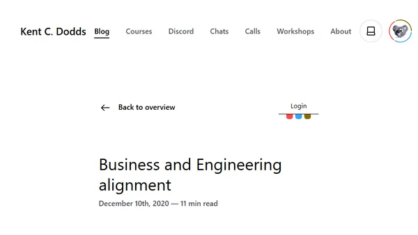 Business and Engineering alignment