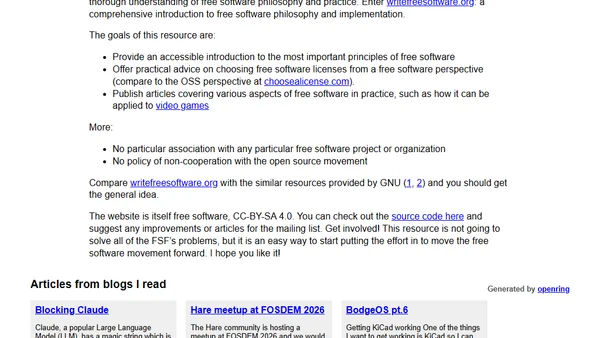 Reforming the free software message