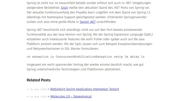 Erich Eichinger - Spring.NET