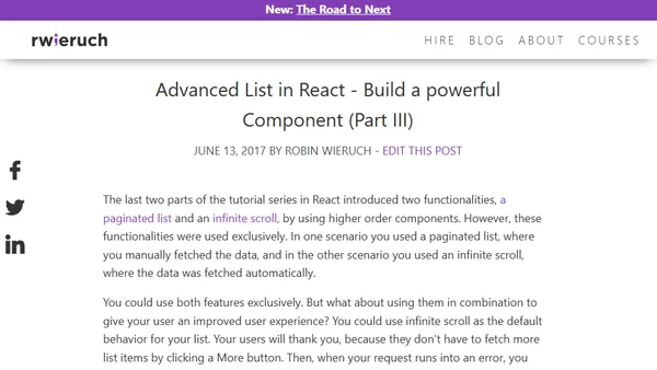 Advanced List in React - Build a powerful Component (Part III)