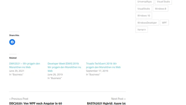 Trivadis Dev Days 2020: Wir prügeln den Monolithen ins Web