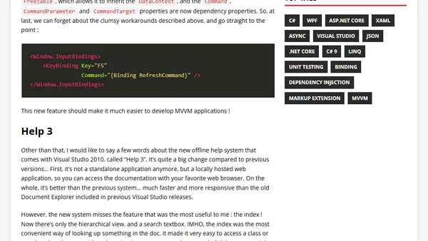 [VS2010] Binding support in InputBindings
