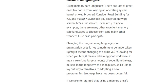 Introduction to Memory Unsafety for VPs of Engineering