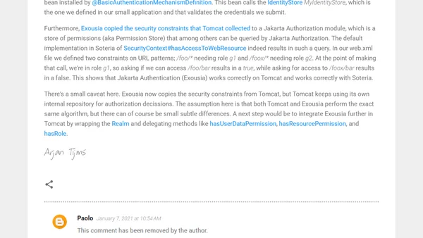 Jakarta Security and Tomcat 10