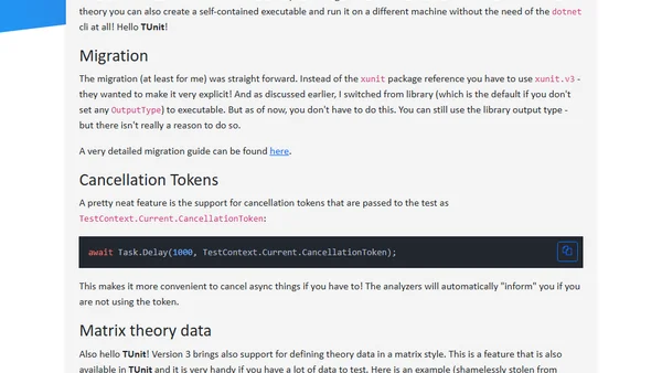 xUnit v3 and some stuff about TUnit