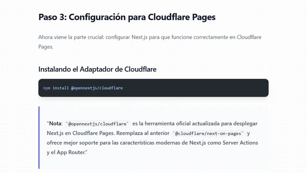 Desplegando una App Next.js (App Router) con Server Actions en Cloudflare Pages (Funciones Incluidas)