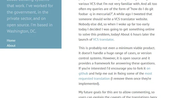 Announcing VCS Translator