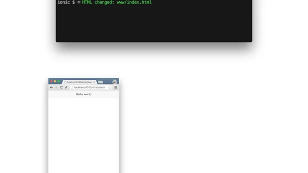 Ionic으로 Hello world 시작하기