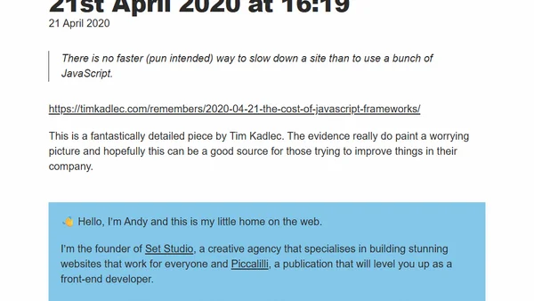 21st April 2020 at 16:19