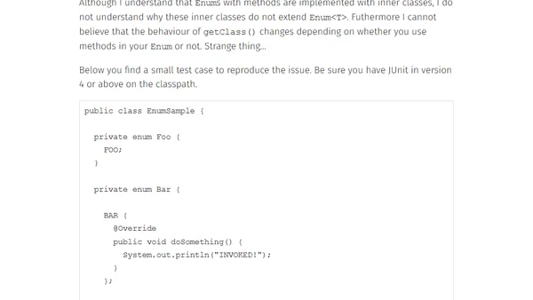 Subtleties on java.lang.Enum