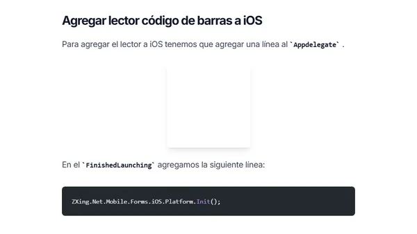 Xamarin Forms: Lector de código de barras/QR gratis