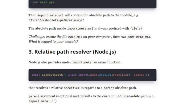 How to Access ES Module Metadata using import.meta