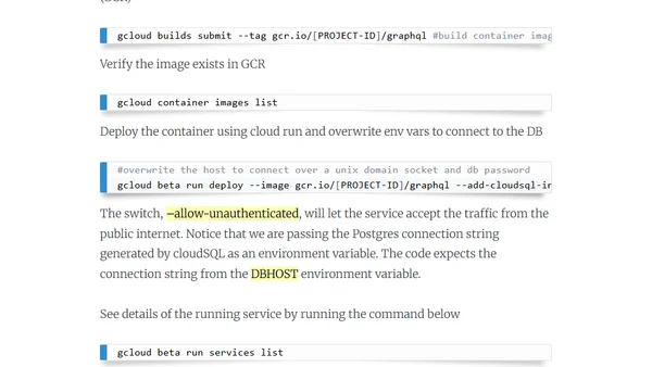 GraphQL API on the new Google Cloud Run
