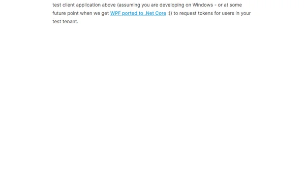 Developer toolkit for working with Azure AD B2C JWT-protected APIs