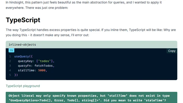 The Query Options API