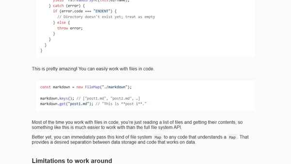 Fixing the under-appreciated JavaScript Map class and using it to construct a build system