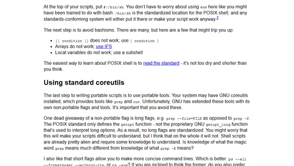 Introduction to POSIX shell