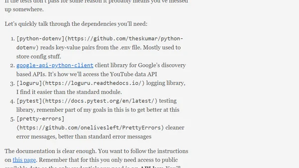 Building a YouTube-Twitter Bot, Part 1: A List of Subscriptions