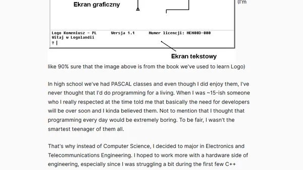 Tomasz, how did you learn to code?