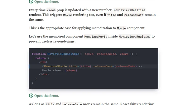 Use React.memo() wisely