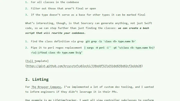 Practical Sourcery examples