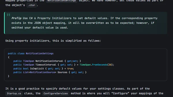 ASP.NET Core Configuration Tips