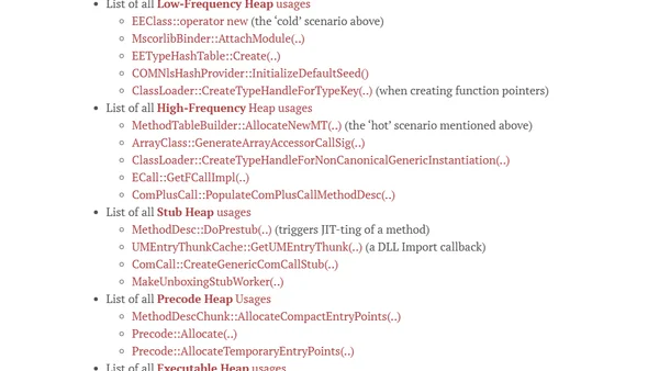 Memory Usage Inside the CLR