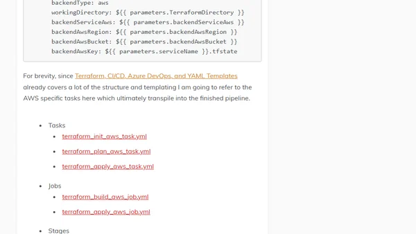 Deploy Terraform to AWS w/ Microsoft Azure DevOps