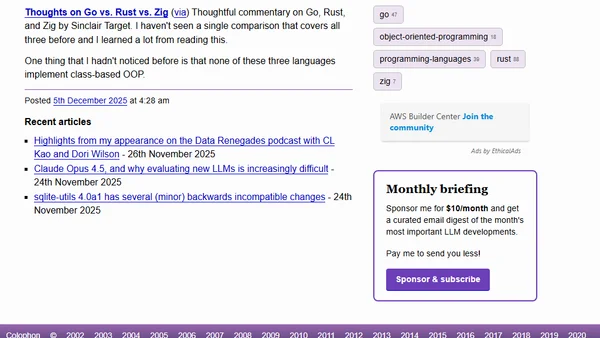 Thoughts on Go vs. Rust vs. Zig