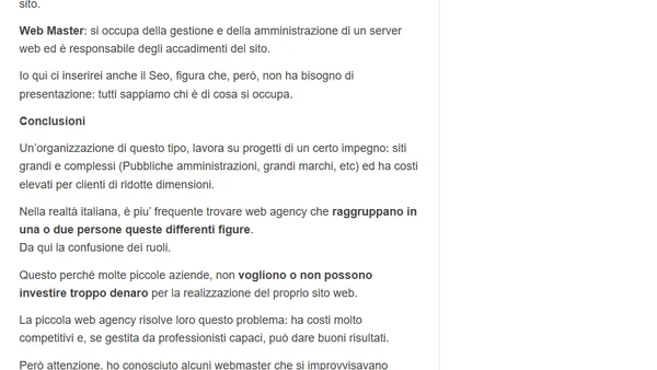 Professionisti del Web: Un Riassunto delle Puntate Precedenti
