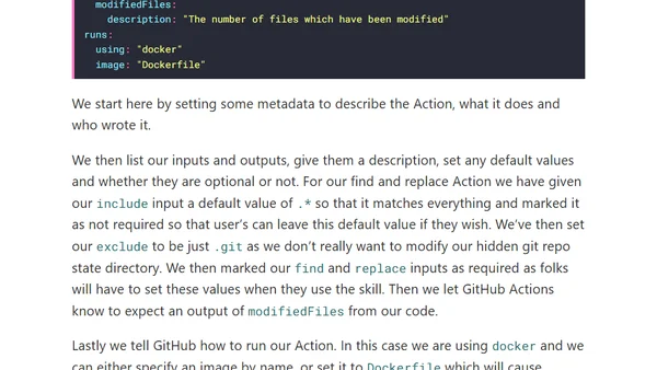 Creating GitHub Actions in Go