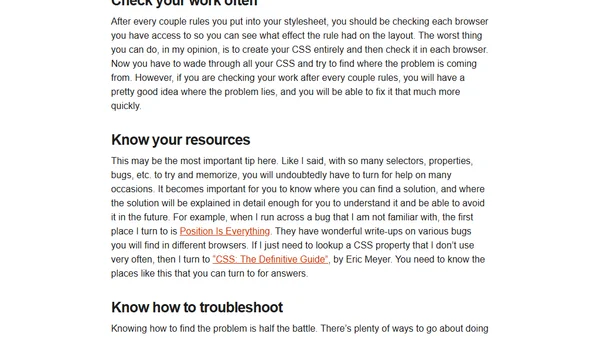 A Less Painful CSS Experience