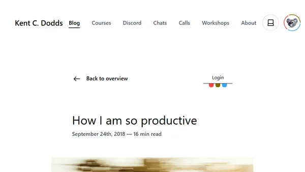 How I am so productive