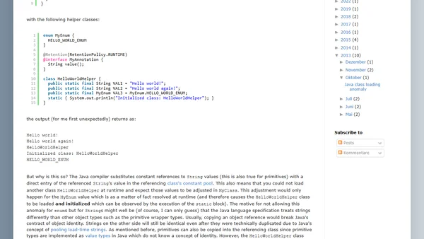 Java class loading anomaly