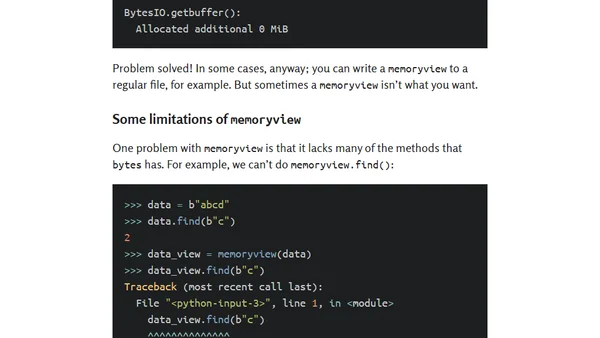 The surprising way to save memory with BytesIO