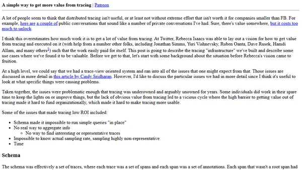 A simple way to get more value from tracing