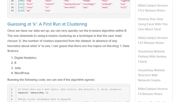 Clustering Search Keywords Using K-Means Clustering