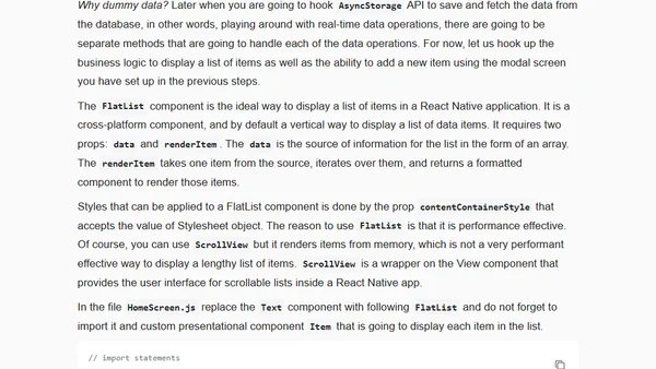 Building offline React Native apps with AsyncStorage