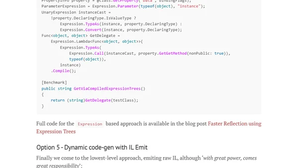 Why is reflection slow?